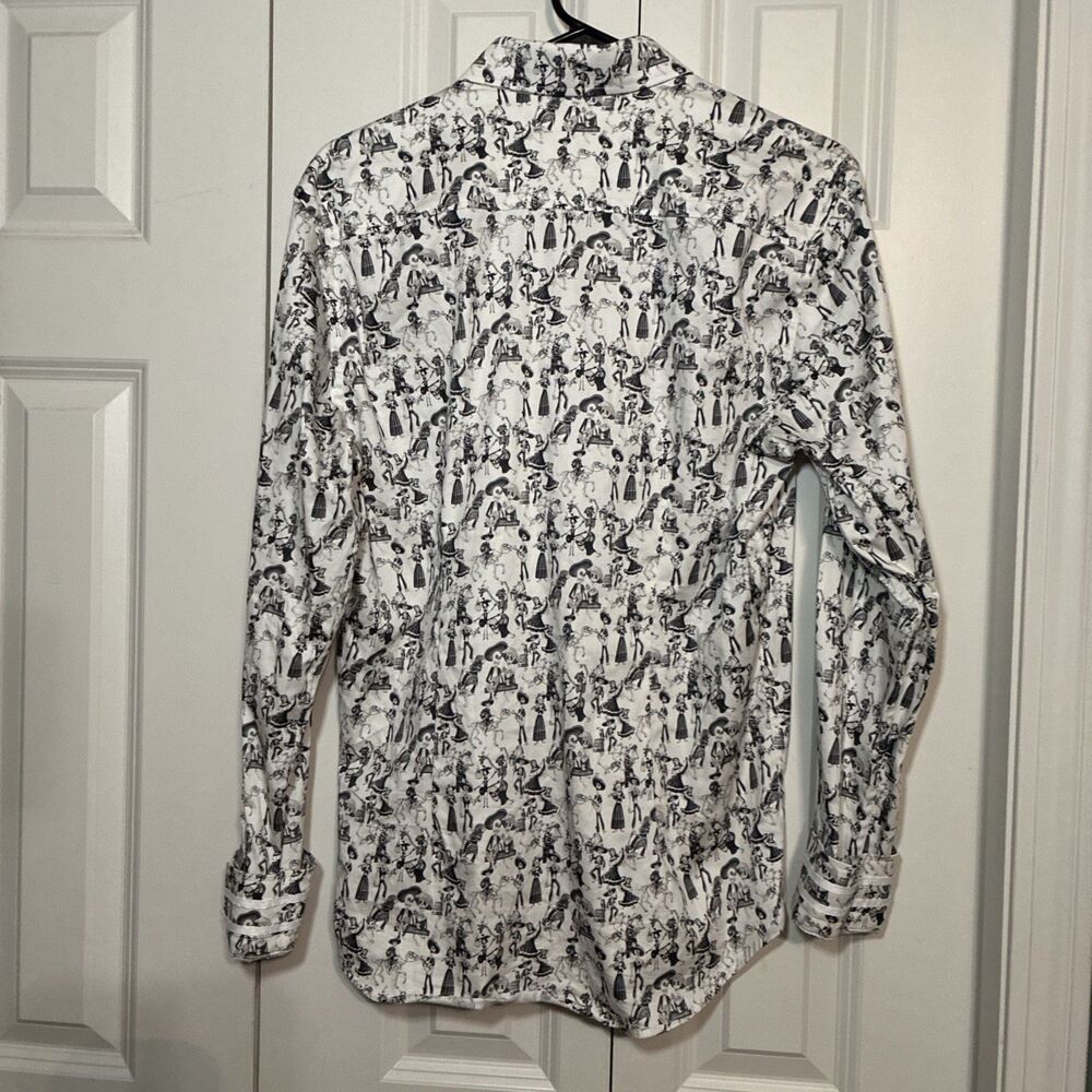 RARE Robert Graham Mexican Sugar Skull Day of The Dead Shirt Mens S Coco - Picture 7 of 12
